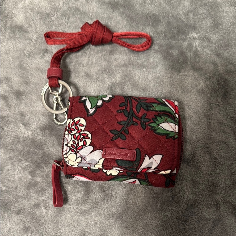 Vera Bradley Red Floral Wristlet